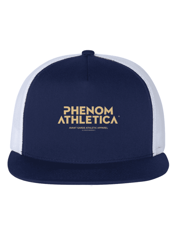 Phenom Athletica® White Mesh Five-Panel Trucker Ca