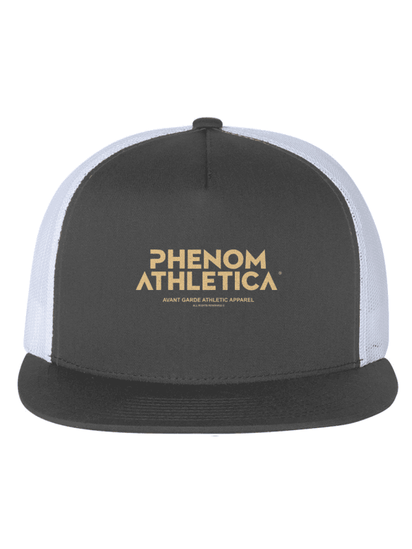 Phenom Athletica® White Mesh Five-Panel Trucker Ca